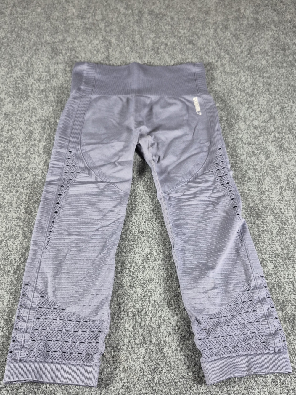 Gymshark Leggings Women Small 24x18 Purple  Seamless Yoga Gym Athleisure Pants